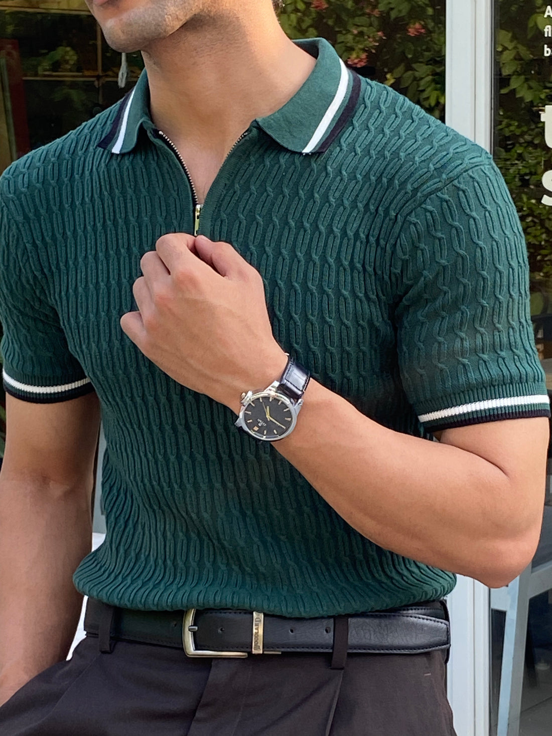 Léclairé Zip Polo