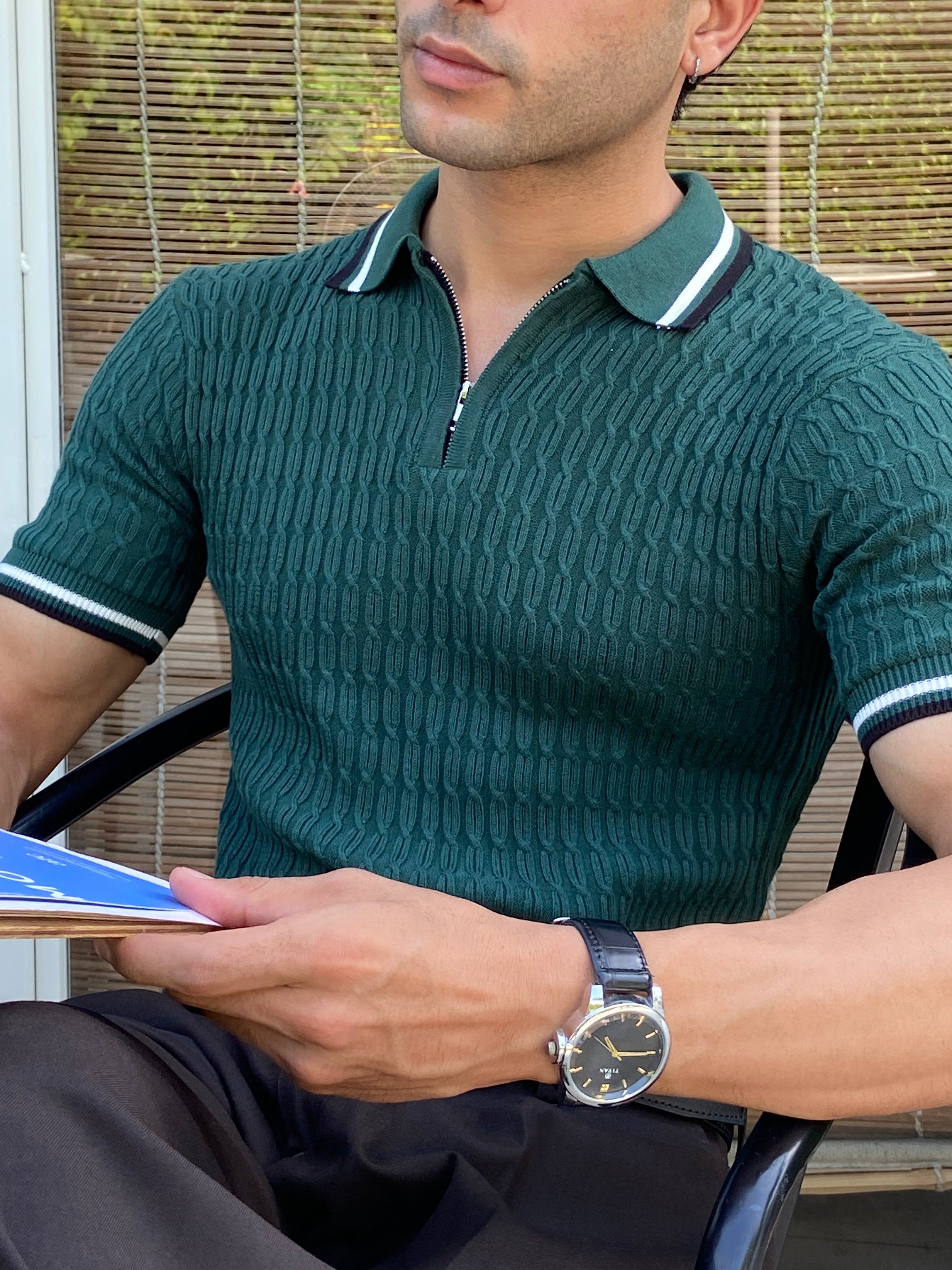Léclairé Zip Polo
